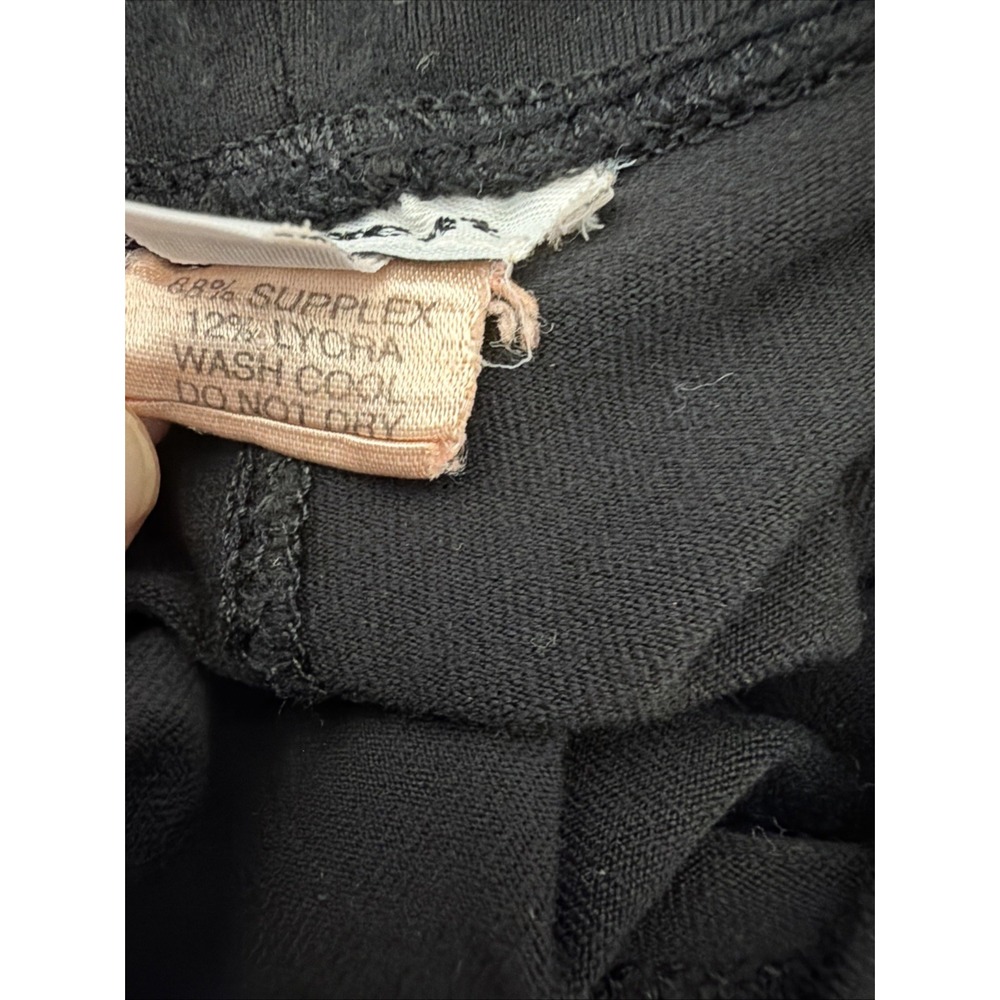 Vintage Y2K Be Present Black Knit Yoga Side Split Pants Size XS - Picture 4 of 6